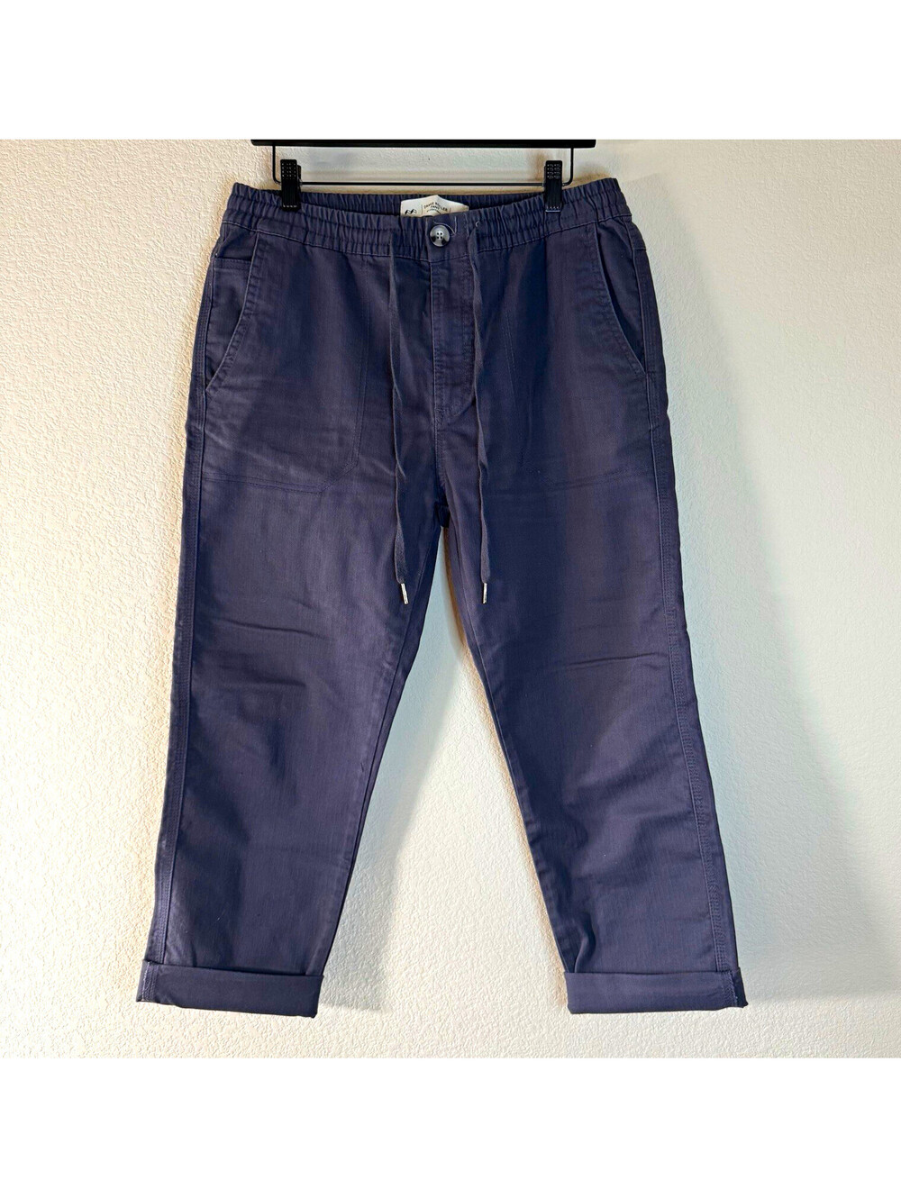 Cotton On Drake Roller Pants Men’s 32 Blue Stretch Drawstring Cuffed Chino